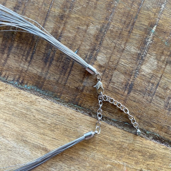 Blue Multi Layered Necklace - Picture 4 of 5